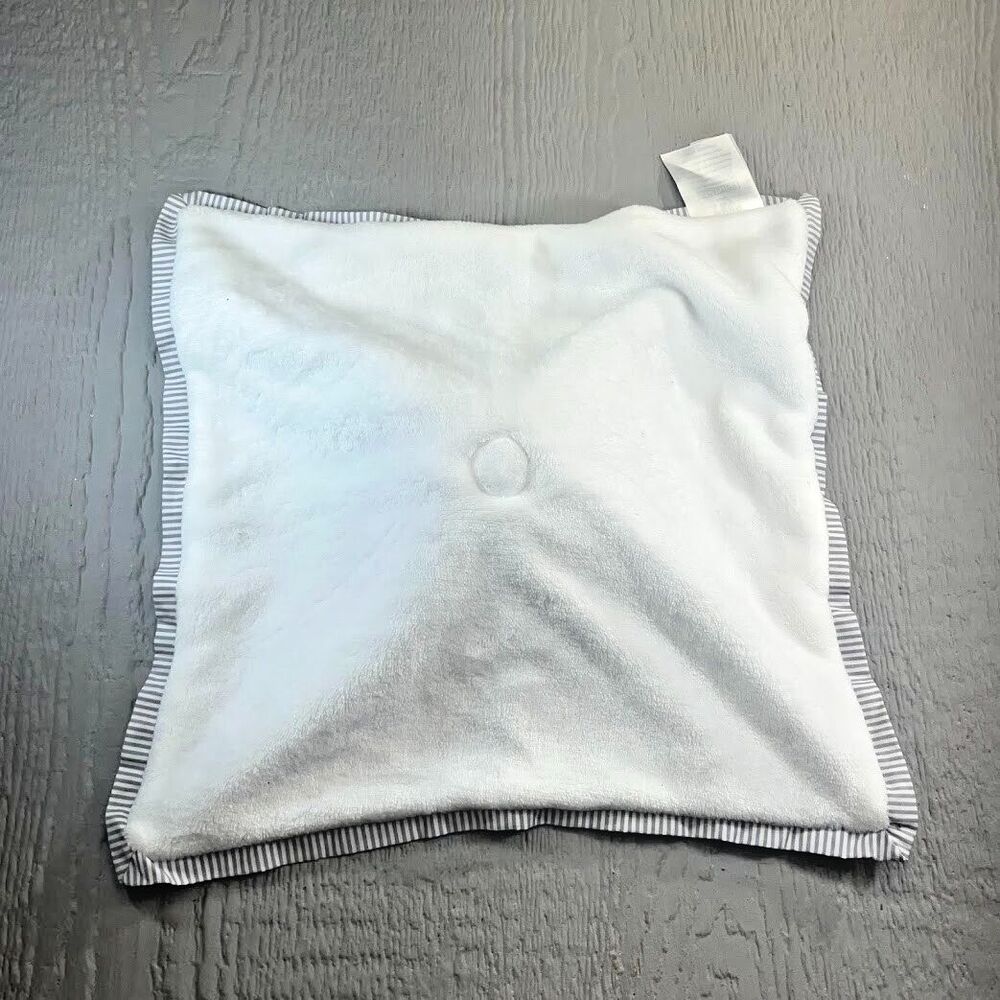 Crown & Ivy Baby Gray / White Elephant Lovey Security Blanket Fluffy & Polka Dot - Picture 9 of 12